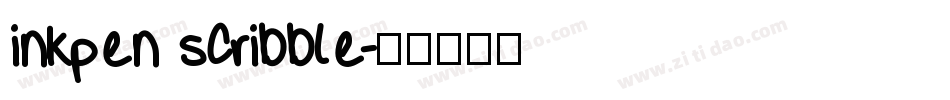 inkpen scribble字体转换
